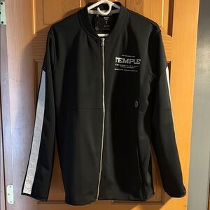 TEMPLE UNIVERSITY Classic Black Lightweight Zip Jacket